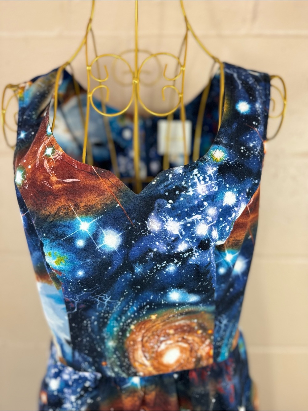 ModCloth Galaxy Print Sleeveless Skater Dress in Medium - Picture 6 of 17